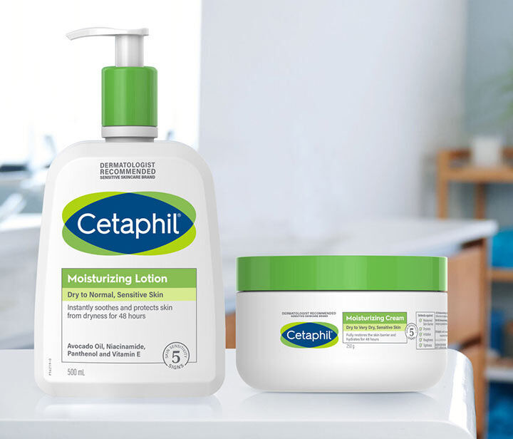 Moisturizing lotion og Moisturizing cream